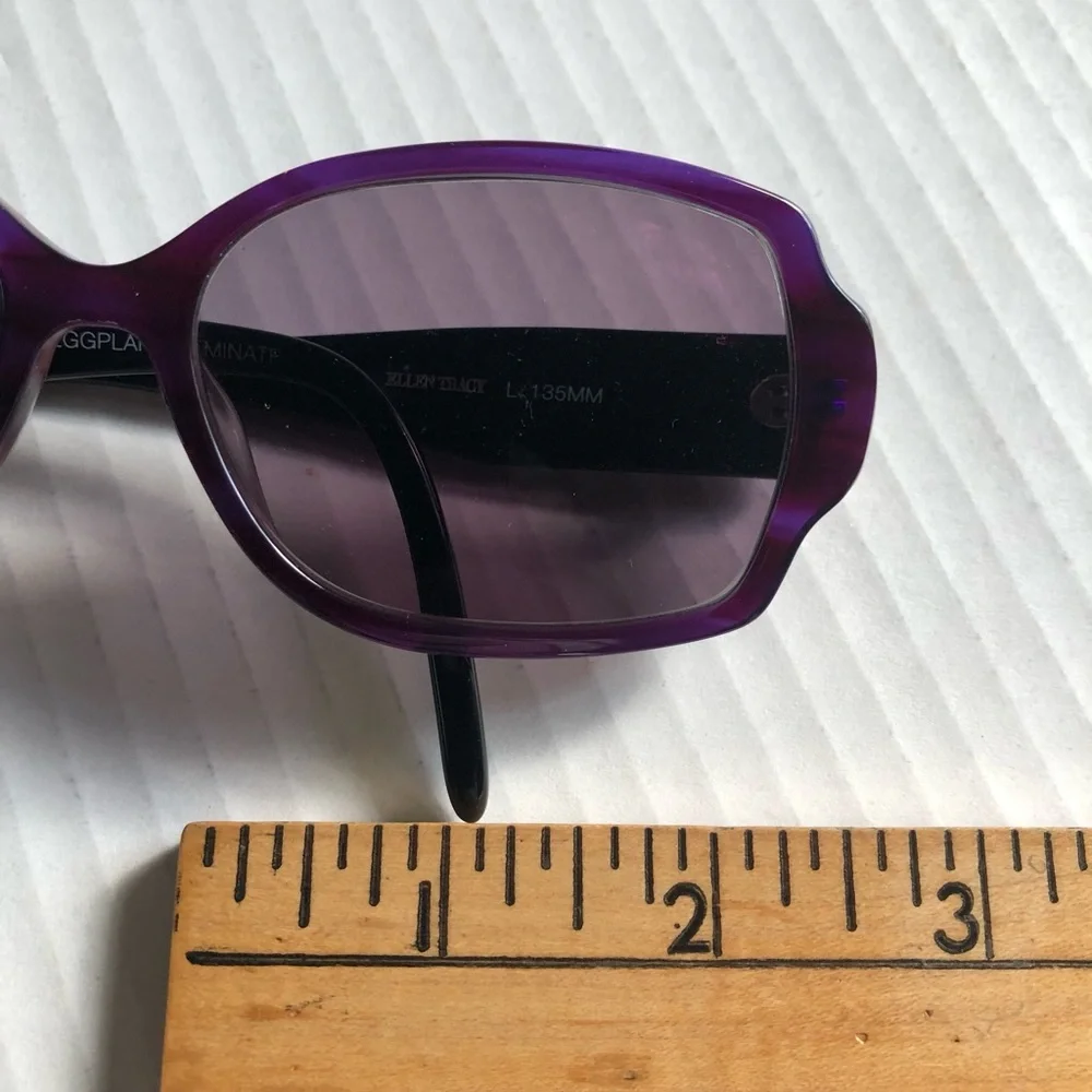Ellen Tracy Lima eyeglasses‎ soft rectangular frame 58016L. 135mm eggplant